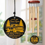 Personalized “Until We Cruise Again” Memorial Wind Chime – Custom Pickup Truck Engraved Design with Name & Years – Sympathy Gift for Loss of Loved One – Remembrance Windchime Tribute for Truck Lovers - Image 2