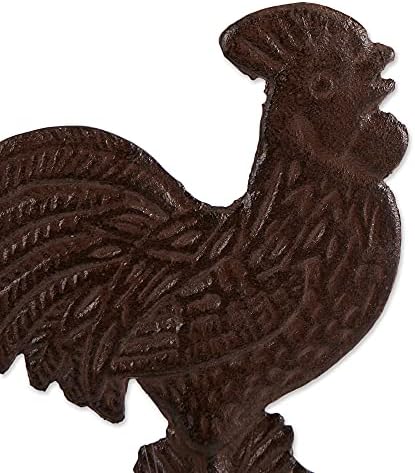 Rooster Cast Iron Bell Rooster, 7.56x4.92x13.19" - Image 4