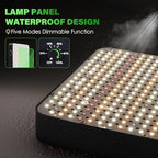 FOXGARDEN 6000 Lumen LED Grow Light for Indoor Plants, Full Spectrum Hanging Plant Light with 5 Dimmable Settings, Dual Fans, Seed Starting Grow Lamp for Seedlings, Hydroponics, Vegetables & Flowers - Image 3