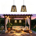Solar Hanging Chandelier, Outdoor Light with Remote Control by AVAMERY