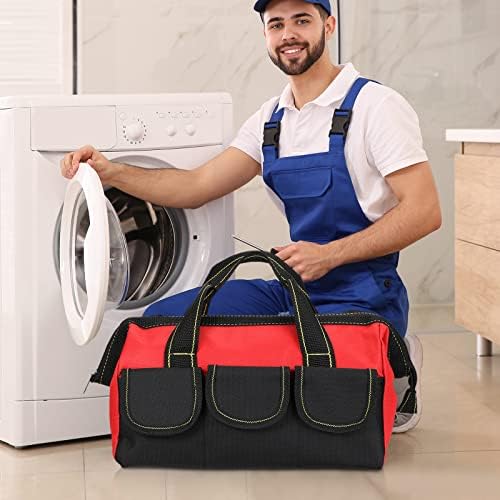 Sanwuta 3 Pack 16 Inch Tool Bags, Classic, Red - Image 5