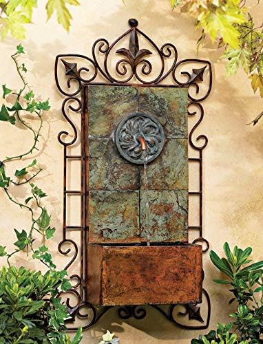 John Timberland Ibizi 33" Iron Scroll Rustic Traditional Wall Fountain by JohnTimberland
