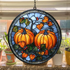 Fall Pumpkin Acrylic Suncatcher - Image 4