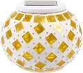 yuans Solar Table Light, Solar Mosaic Lights Color Changing Solar Glass Ball Garden Lights Waterproof Solar Night Lights Table Lamps (C) by Unknown