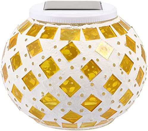 yuans Solar Table Light, Solar Mosaic Lights Color Changing Solar Glass Ball Garden Lights Waterproof Solar Night Lights Table Lamps (C) by Unknown