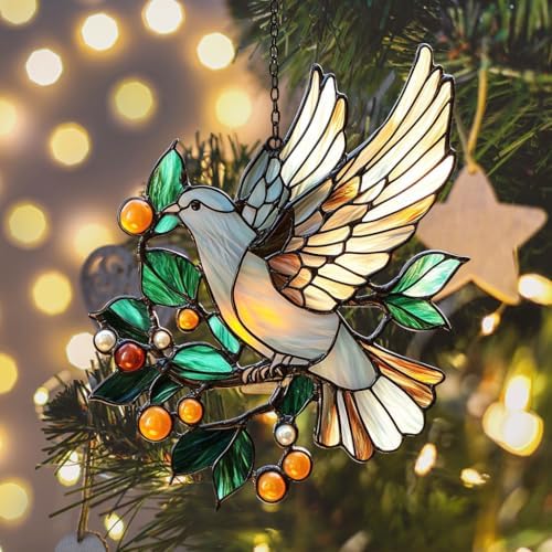 Peace Lover Dove Acrylic Suncatcher - Image 6