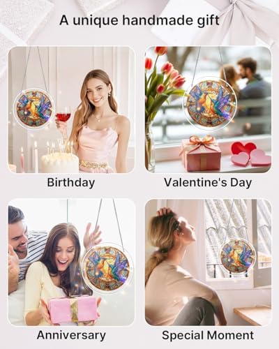 Acrylic Puzzles Suncatcher Window Hanging, 83 Pieces Hummingbirds Puzzle, Suncatcher for Doors Garden, Mother's Day Christmas Birthday Gifts for Women Men (L - 8.9 * 8.9 in) - Image 4