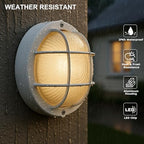 GRUENLICH LED Bulkhead Light, 8" Round Aluminum, 3000K, White, 2 Pack - Image 6