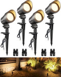 SUNVIE 6W AntiGlare LED Low Voltage Landscape Lighting with Connector 4Pack by SUNVIE