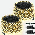 2 Pack Extendable Christmas String Lights Indoor Outdoor 400 LED Warm White by Halloween