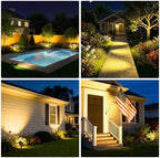 Halloween Solar Spot Lights Outdoor Ideal Decor for Landscape Warm White-4P - Image 2