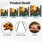 Funny Witch Spell Jack Lantern Acrylic Suncatcher - Image 2