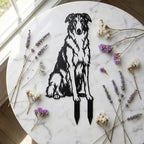 Dog Metal Garden Stake - Weatherproof Dog Silhouette Yard Art, Decorative Outdoor Sign for Lawn & Patio, Heartfelt Gift for Rough Collie Lovers(Sit,14") - Image 4