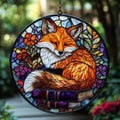 Fox and Flowers Acrylic Suncatcher by AVAGAN
