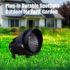 Color Spot Light Outdoor 2-Pack, 120V 12W Waterproof LED Landscape Spotlights, Plug-in Durable Spotlight Outdoor for Yard, Garden, Patio, Tree, House, Halloween, Christmas - Image 4