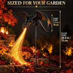 2027 Upgraded Solar Dragon Fire Garden Light, Dragon Flame Solar Light, Dragon Garden Stake Outdoor Decor，1PC - Image 6
