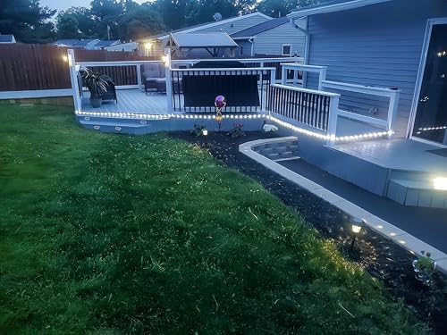 Lighting Ever 33ft 240 LED Rope Lights Outdoor Waterproof, 6000K Cool White - Image 5