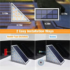 VOLISUN Solar Stair Lights 6 Pack, Solar Step Lights Outdoor Waterproof - Image 6