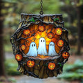 Cute Ghost Trio in a Tree Acrylic Suncatcher by AVAGAN