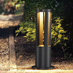 Landscape Path Light Waterproof Bollard Lighting Modern Outdoor Cylindrical Path Light Waterproof Driveway Lamps Hare Wired Landscape Lighting Outside 3000K LED Bollard Lamp For Garden Yard Patio Lawn by SUSSLILighting