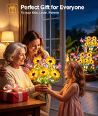 KOOPER Solar Garden Lights Outdoor 3 Pack, 9 Sunflowers & 12 Butterflies - Image 6