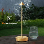 Set of 2 Cordless Rechargeable Led Table Lamp Battery Operated Light Gold - Image 6