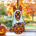 Funny Dog Halloween Acrylic Suncatcher by AVAGAN