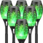Solar Lights Outdoor, Solar Torch Light with Flickering Flame for Garden Decor, 20.5'' Small Size Solar Powered Garden Lights, Waterproof Flame Torches for Outside Patio Pathway Yard Decorations by Obimeeo