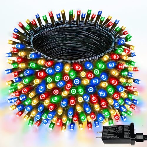Extendable 108FT 300 LED Christmas String Lights Indoor Outdoor Multicolor by Halloween