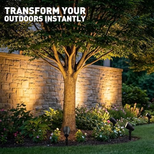 GOLDEN STAR Landscape Spotlights 12V AC 20W Lights G4 Halogen, 8 Pack - Image 4