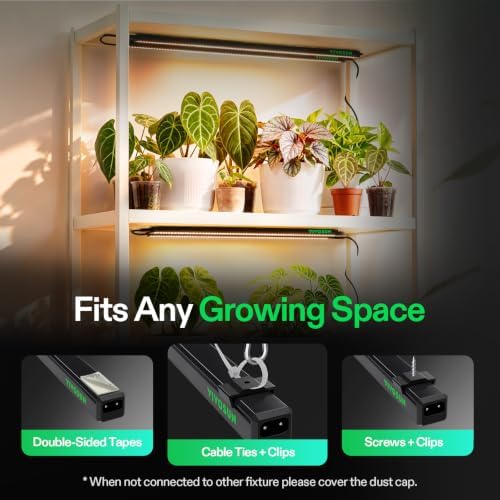 VIVOSUN T5 Grow Lights for Indoor Plants, 3000K Full Spectrum, 2FT, 4-Pack - Image 4