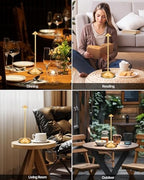 Portable Led Cordless Lamp Table Light 2 Pack, Rechargeable 6000mAh Battery Outdoor Table Lamp for Dinning Restaurant Patio Bedroom Camping, IP54 Waterproof, Dimmable - Image 2