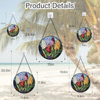 Hyacinth Stained Glass Window Hanging Suncatcher Gift for Women 15" - Image 5