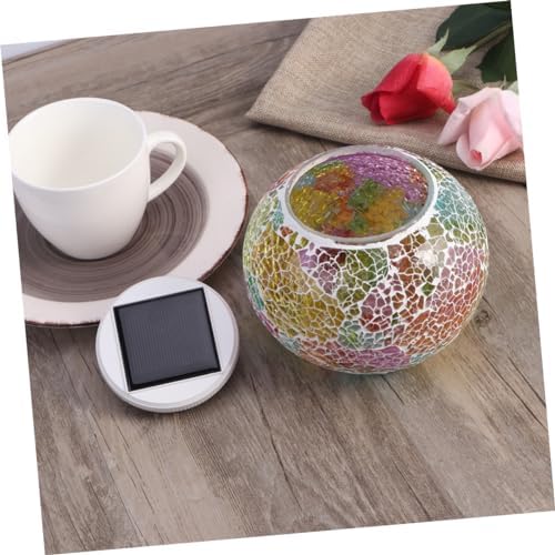 BESPORTBLE Solar Light Glass Ball for Garden Tables, Color Changing Xmas - Image 4