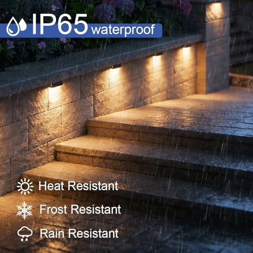 JESLED 8 Pack 7 inch Retaining Wall Lights, Low Voltage Hardscape Lighting - Image 4