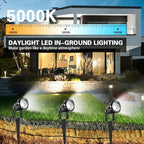 5W Spot Lights Outdoor 5000K Daylight White Flag Pole Light 12V~24V AC/DC LED Landscape Spotlights, Waterproof Low Voltage Landscape Lighting for Yard (8) - Image 2