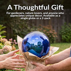 Sunnydaze 10" Handblown Glass Gazing Ball for Garden, Indoor or Outdoor Use - Image 5