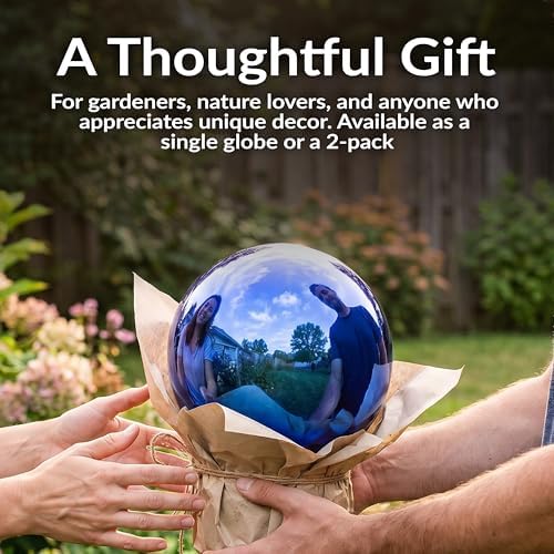Sunnydaze 10" Handblown Glass Gazing Ball for Garden, Indoor or Outdoor Use - Image 5
