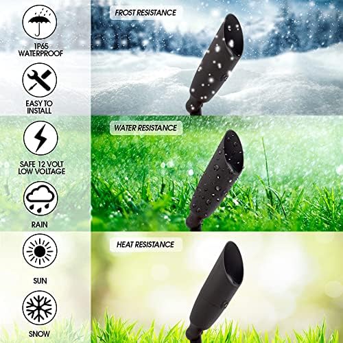 LED Spot Lights Outdoor LED Landscape Light 114 - Solid Aluminum Metal LED Garden Lights 12 Volt Landscape Lighting LED Yard Lights for Bright Long Lasting Home Garden Patio Area Lighting (No bulb) - Image 3