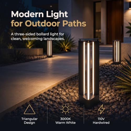 LED Path Light, Hardwired Landscape Lighting, 3000K Warm White - Image 2