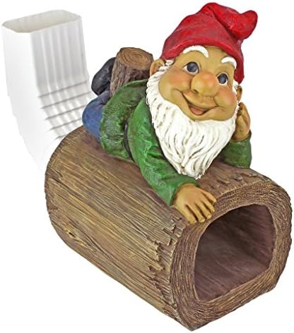 Design Toscano Stormy the Gnome Gutter Guardian Downspout Statue - Image 2