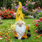 Magnesium Oxide Tree Spirit Old Man Statue with Bee Decor Garden Sculpture Ornament - Image 6