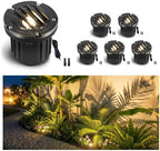 Gardenreet 12V Low Voltage Brass Well Light, In-Ground, 6 Pack by Gardenreet