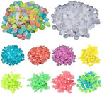 Glow in The Dark Pebbles 200 Pcs Glow in The Dark Garden Pebbles Stones Rocks for Yard and Walkways Decor Fairy DIY Decorative Luminous(Yellow) - Image 3