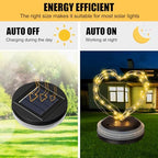 Retisee 12 Pack 3.15 Inch Warm Solar Replacement Tops with 30 LEDs, Waterproof Silicone Lid, Fairy String Lights for Outdoor Garden Lanterns & DIY Decor - Image 4
