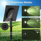 T-SUNUS Solar Landscape Spotlights 4-in-1 White 6000K Outdoor Garden Flag - Image 3
