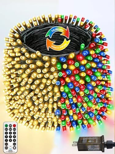 1000LED 330 FT Color Changing Christmas Lights with Remote Timer & 11 Modes by Halloween
