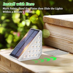 Solar Stair Lights Outdoor Waterproof 16-Pack, Upgraded 2-in-1 LED Warm White and Cool White Solar Powered Step Light for Outside, IP67 Auto On/Off Solar Lights for Front Sidewalk Yard Patio Porch - Image 7