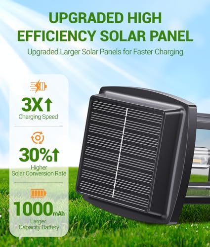 Solar Pathway Lights Outdoor, 4 Pack Upgraded Solar Garden Lights Solar Powered, Solar Lights Outdoor Waterproof IP65, 15 Hours Outdoor Solar Lights for Yard Patio Landscape Walkway Driveway Decor - Image 3