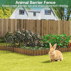 Garden Fence Panels, 24in H x 9.68ft L, 5 Panels with Gate Rust-Resistant Decorative Garden Fence, No Dig Small Garden Fence, Animal Barrier Fence for Garden Yard Flower Bed Patio Outdoor - Image 3